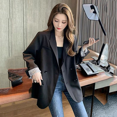 2023 Νέο ανοιξιάτικο φθινοπωρινό σακάκι γυναικείο κορεάτικο, κομψό, μακρυμάνικο, γυναικείο κοστούμι γραφείου, γυναικεία πανωφόρια