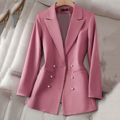 Νέο 2023 Άνοιξη Φθινοπωρινό μακρυμάνικο σακάκι Γυναικεία Μόδα Εργασία Κοστούμι Γραφείου Σακάκι Παλτό Lady Blazers Outwear Femme Jackets Μπλουζ