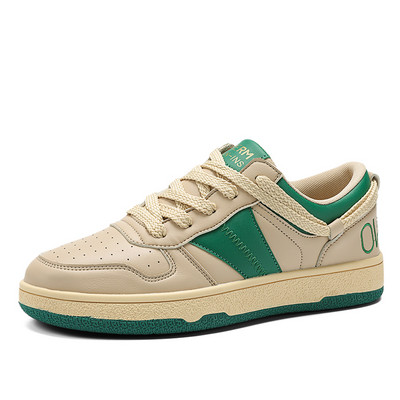 Ανδρικά αθλητικά παπούτσια Casual Δερμάτινο Υλικό Μόδα Αθλητικά Παπούτσια με παχύ κάτω μέρος Υψηλής ποιότητας επώνυμα παπούτσια για τρέξιμο για εξωτερικούς χώρους