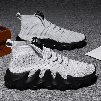 INS Ανδρικά παπούτσια για τρέξιμο με ψηλή κάλτσα με διχτυωτό αναπνεύσιμο παπούτσι για τρέξιμο για άνδρες Εξαιρετικά ελαφριά καλοκαιρινή μόδα σε εξωτερικούς χώρους Zapatillas Αφίξεις