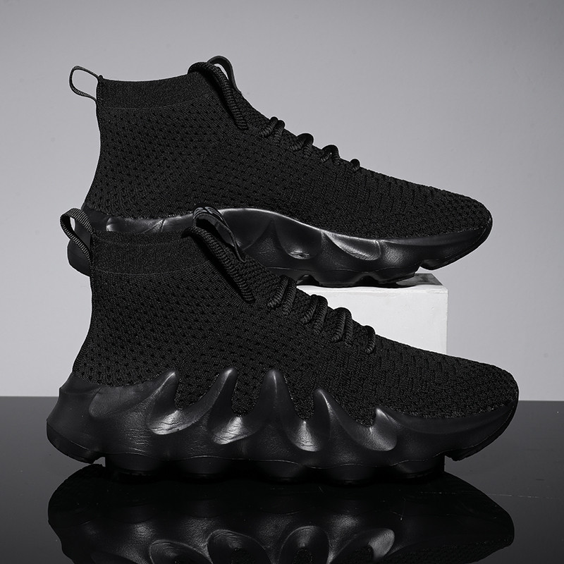 INS Ανδρικά παπούτσια για τρέξιμο με ψηλή κάλτσα με διχτυωτό αναπνεύσιμο παπούτσι για τρέξιμο για άνδρες Εξαιρετικά ελαφριά καλοκαιρινή μόδα σε εξωτερικούς χώρους Zapatillas Αφίξεις