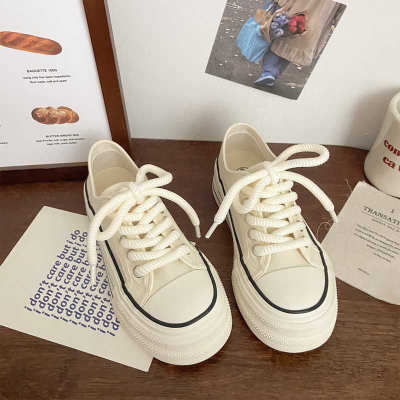 Γυναικεία πάνινα παπούτσια με κορδόνια με κορδόνια για γυναίκες Αθλητικά πάνινα παπούτσια Καλοκαιρινές τάσεις 2023 Στρογγυλά Μοκασίνια