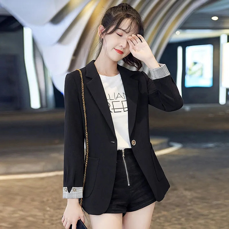 2023 Νέο ανοιξιάτικο φθινοπωρινό γυναικείο σακάκι μπλέιζερ Γυναικεία σακάκια Γυναικεία σακάκια Casual σακάκι γραφείου με ένα κουμπί Μπλέιζερ με φόδρα