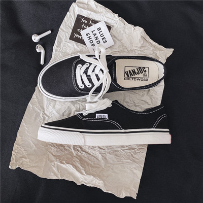 Γυναικεία πάνινα πάνινα γυναικεία μονόχρωμα παπούτσια για εξωτερικούς χώρους μονόχρωμα ρηχά παπούτσια τένις Γυναικεία streetwear Lace Up Vulcanize παπούτσια