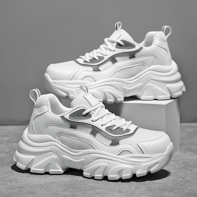 TUINANLE tossud naiste Vulcanize Kingad Uus paar valge platvorm paks tallaga jooksmine vabaaja meeste kingad suurus 35-44 Tenis Feminino