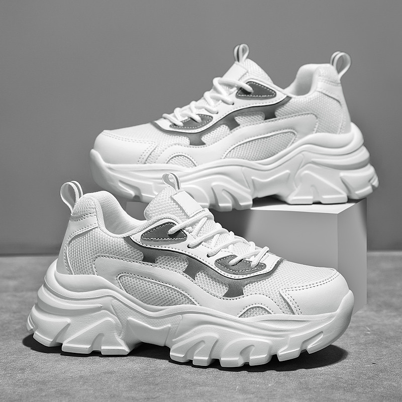 TUINANLE tossud naiste Vulcanize Kingad Uus paar valge platvorm paks tallaga jooksmine vabaaja meeste kingad suurus 35-44 Tenis Feminino