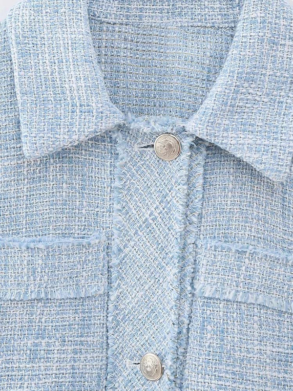 TRAF 2023 Νέο μπουφάν Γυναικεία Αμάνικα Γιλέκα για Γυναικεία Γιλέκο Y2K Καλοκαιρινό Κουμπί Γιλέκο με υφή Κομψά μικρά αρωματικά γυναικεία μπουφάν