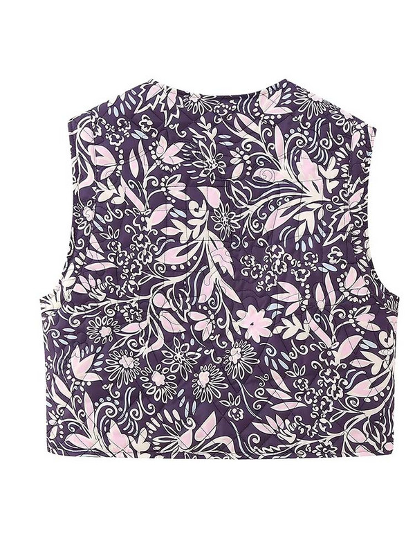 TRAF Vintage Κέντημα Γιλέκο Γυναικεία Μπουφάν 2023 Γυναικεία Γυναικεία Γιλέκα Εθνικού Στιλ Loose Casual Y2K Street Woman Waist Coat Top