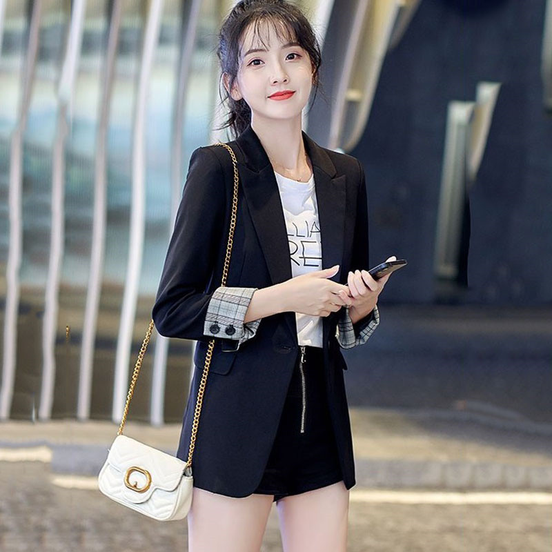 Άνοιξη Φθινοπωρινό Blazer Γυναικεία 2023 Νέα μόδα μακρυμάνικο Βρετανικό ταμπεραμέντο Work Office Slim casual κοστούμια Γυναικεία παλτό