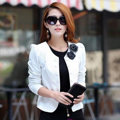 Novo 2023 proljeće jesen kratko odijelo ženski kaput dugih rukava korejski uski modni jednobojni uredski elegantni blejzer ženske majice