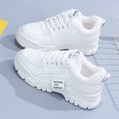 Talvised tossud, naiste saapad, soojad karusnahad, pehmed naissoost vabaaja nööriga puuvillased kingad, mood platvorm, lumesaapad Zapatillas Mujer