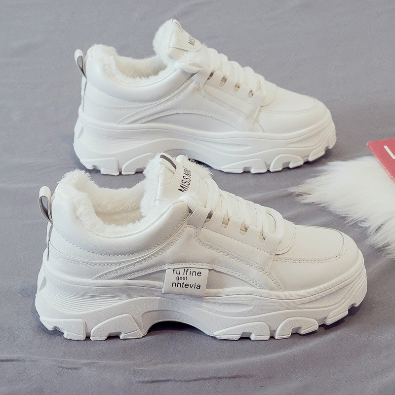 Talvised tossud, naiste saapad, soojad karusnahad, pehmed naissoost vabaaja nööriga puuvillased kingad, mood platvorm, lumesaapad Zapatillas Mujer