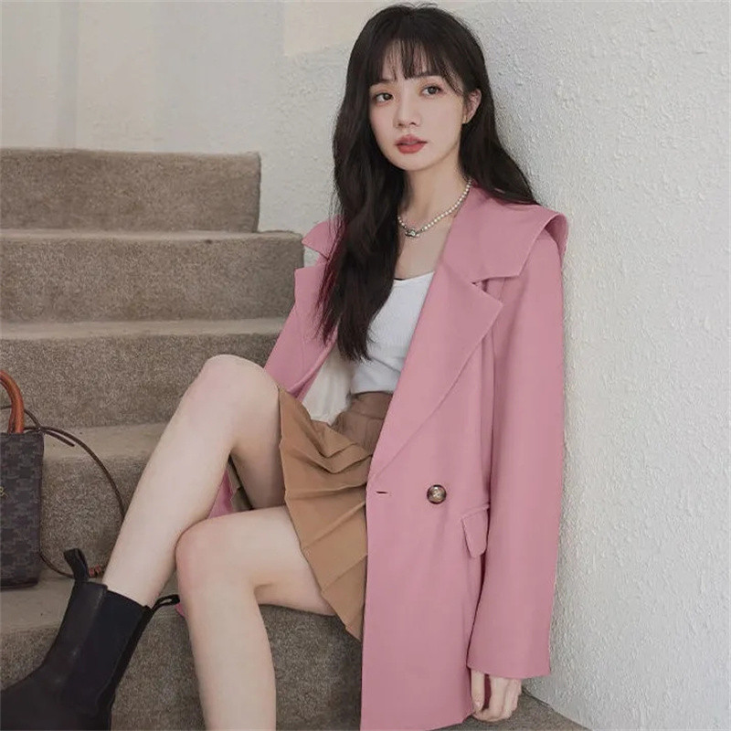 Γυναικείο Blazer 2023 Νέα μόδα Κορεάτικα μακρυμάνικα σακάκια Γυναικεία κοστούμι εργασίας γραφείου Σακάκια παλτό Γυναικεία λεπτά, καθημερινά γυναικεία μπλουζάκια
