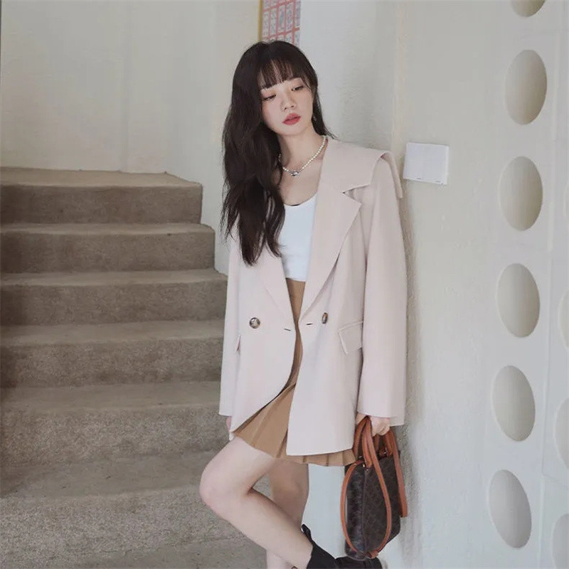 Γυναικείο Blazer 2023 Νέα μόδα Κορεάτικα μακρυμάνικα σακάκια Γυναικεία κοστούμι εργασίας γραφείου Σακάκια παλτό Γυναικεία λεπτά, καθημερινά γυναικεία μπλουζάκια