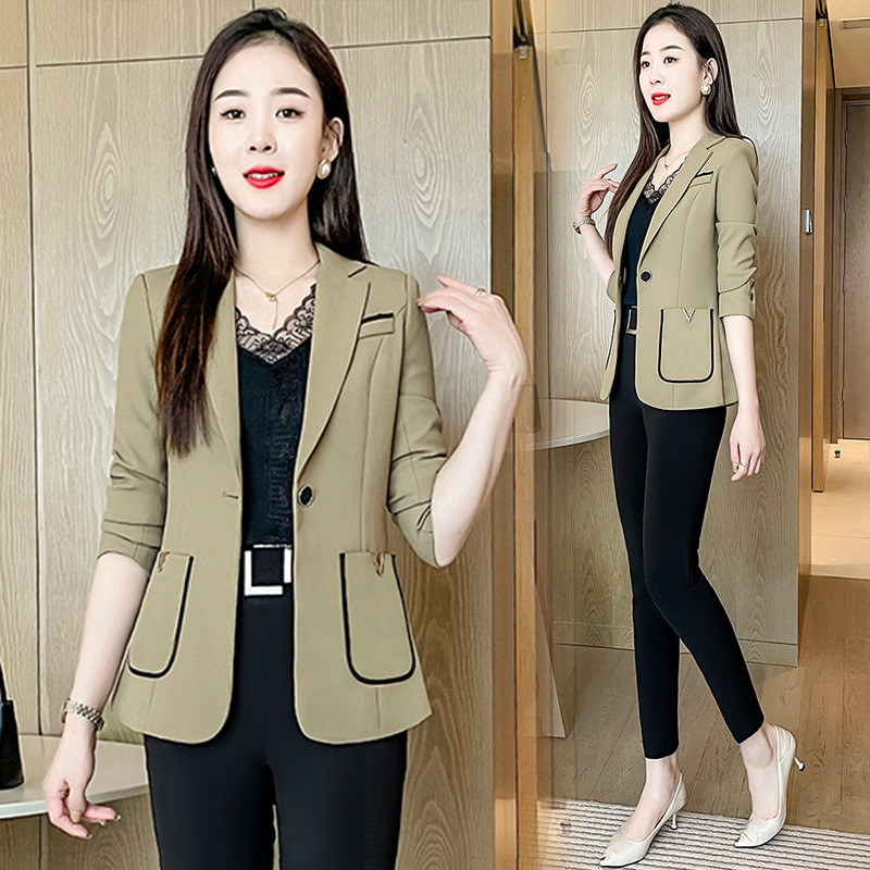Ανοιξιάτικα φθινοπωρινά επαγγελματικά μπλέιζερ Γυναικεία Νέα casual σακάκια με όλα τα ταιριαστά σακάκια Γυναικεία γυναικεία κοστούμια εργασίας Γυναικεία γυναικεία ενδύματα