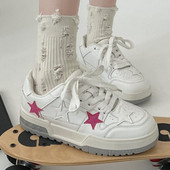 Y2K Κορεάτικη Γυναικεία Μόδα Star Sports Loafers Sneaker Athletic Pump Sneakers Πλατφόρμα Γυναικεία παπούτσια τένις Χοντροκομμένα παπούτσια με χοντρά τακούνια