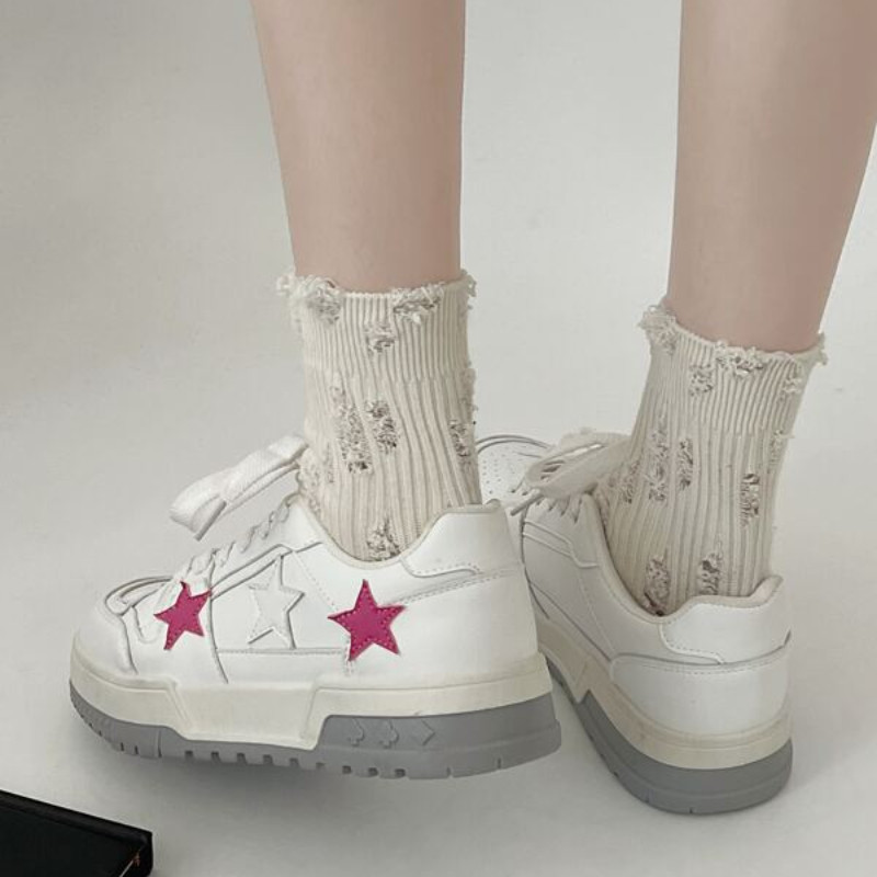 Y2K Κορεάτικη Γυναικεία Μόδα Star Sports Loafers Sneaker Athletic Pump Sneakers Πλατφόρμα Γυναικεία παπούτσια τένις Χοντροκομμένα παπούτσια με χοντρά τακούνια