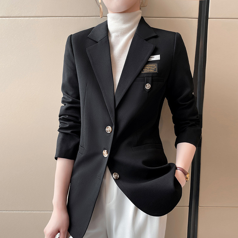 2023 Νέο φθινόπωρο για την άνοιξη, γυναικείο σακάκι μακρυμάνικο υψηλής ποιότητας, casual άγριο γυναικείο κοστούμι γραφείου Femme Blaze