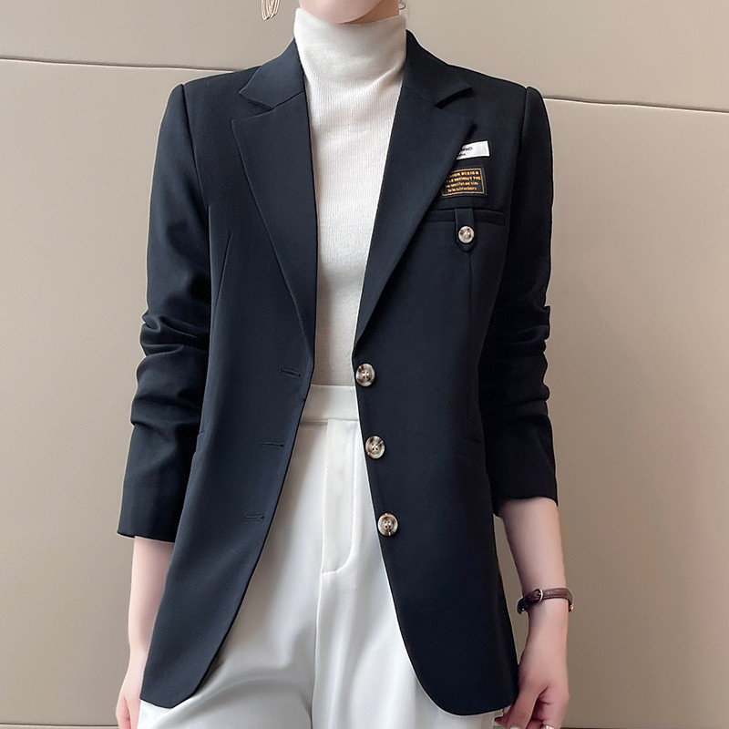 2023 Νέο φθινόπωρο για την άνοιξη, γυναικείο σακάκι μακρυμάνικο υψηλής ποιότητας, casual άγριο γυναικείο κοστούμι γραφείου Femme Blaze