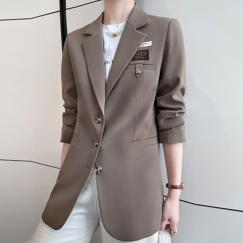 2023 Νέο φθινόπωρο για την άνοιξη, γυναικείο σακάκι μακρυμάνικο υψηλής ποιότητας, casual άγριο γυναικείο κοστούμι γραφείου Femme Blaze