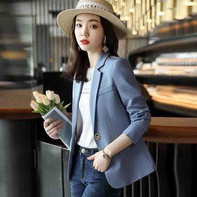 Υψηλής ποιότητας Γυναικείο Blazer Νέο φθινόπωρο μακρυμάνικο 2023 Γυναικεία γυναικεία κοστούμια γραφείου Παλτό Casual γυναικείο μπουφάν Εξωτερικά ρούχα εργασίας