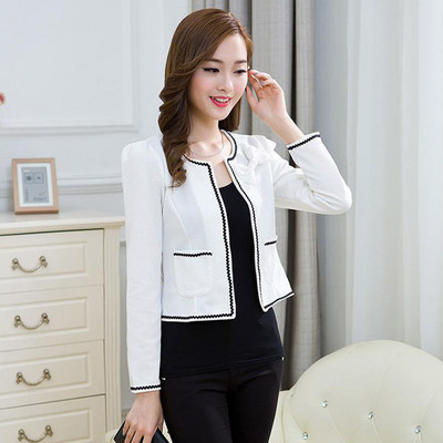 Μπλέιζερ Γυναικεία Νέα Μοδάτα μακρυμάνικα κοστούμια 2023 Γυναικείες κοντές λεπτές, καθημερινές φθινοπωρινές παλτό για γυναίκες Γυναικεία σακάκια σακάκια πανωφόρια