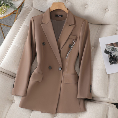 Γυναικείο Blazer 2023 Νέα μόδα Φθινοπωρινό κοστούμι εργασίας γραφείου Παλτό Γυναικείο μακρυμάνικο κομψό, λεπτό μπλέιζερ γυναικεία μπουφάν