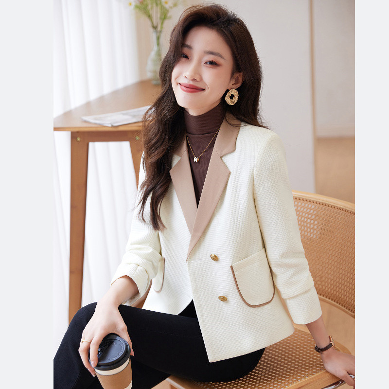 Γυναικείο σακάκι Blazer Άνοιξη Φθινόπωρο Νέο 2023 Μακρυμάνικο Κορεάτικο Κοντό Μόδα Λεπτό Κοστούμι Γραφείου Μπουφάν Γυναικεία Παλτό Μπλουζ