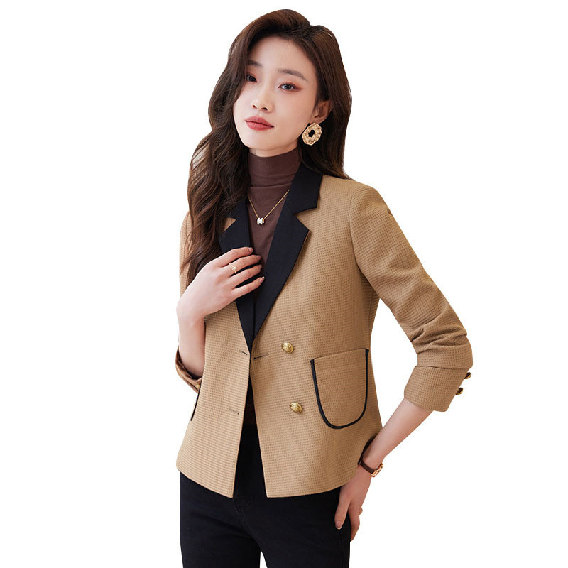 Γυναικείο σακάκι Blazer Άνοιξη Φθινόπωρο Νέο 2023 Μακρυμάνικο Κορεάτικο Κοντό Μόδα Λεπτό Κοστούμι Γραφείου Μπουφάν Γυναικεία Παλτό Μπλουζ