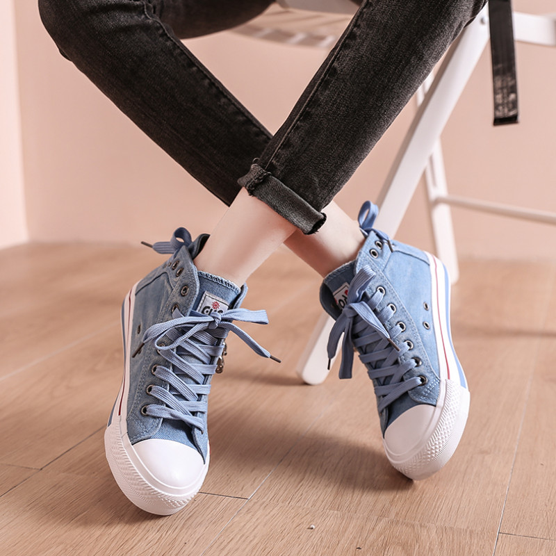 2022 Vulkanizirane platnene ženske tenisice za par Debeli potplati od trapera Neklizajući muški debeli potplati Ležerni sport