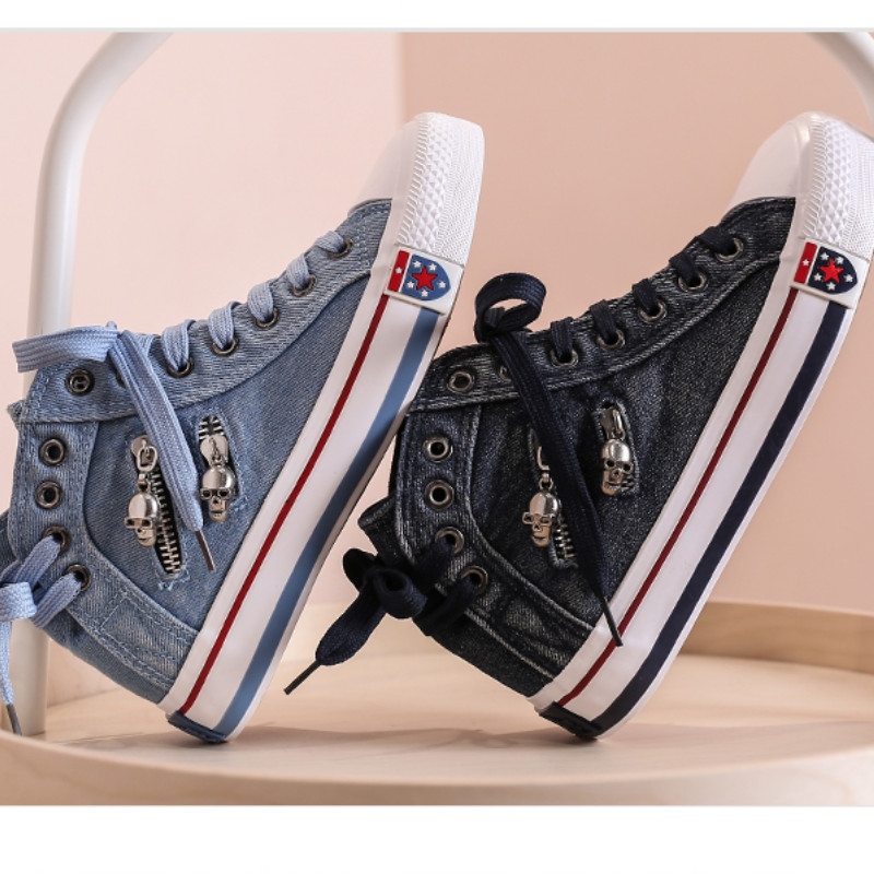 2022 Vulkanizirane platnene ženske tenisice za par Debeli potplati od trapera Neklizajući muški debeli potplati Ležerni sport