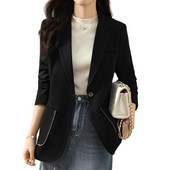 Moteriškas švarkas, 2022 m. naujos mados pavasario rudens ilgomis rankovėmis laisvalaikio biuro striukė Moteriškas darbinis paltas Viršutiniai moteriški kostiumai paltai Moteriškas paltas