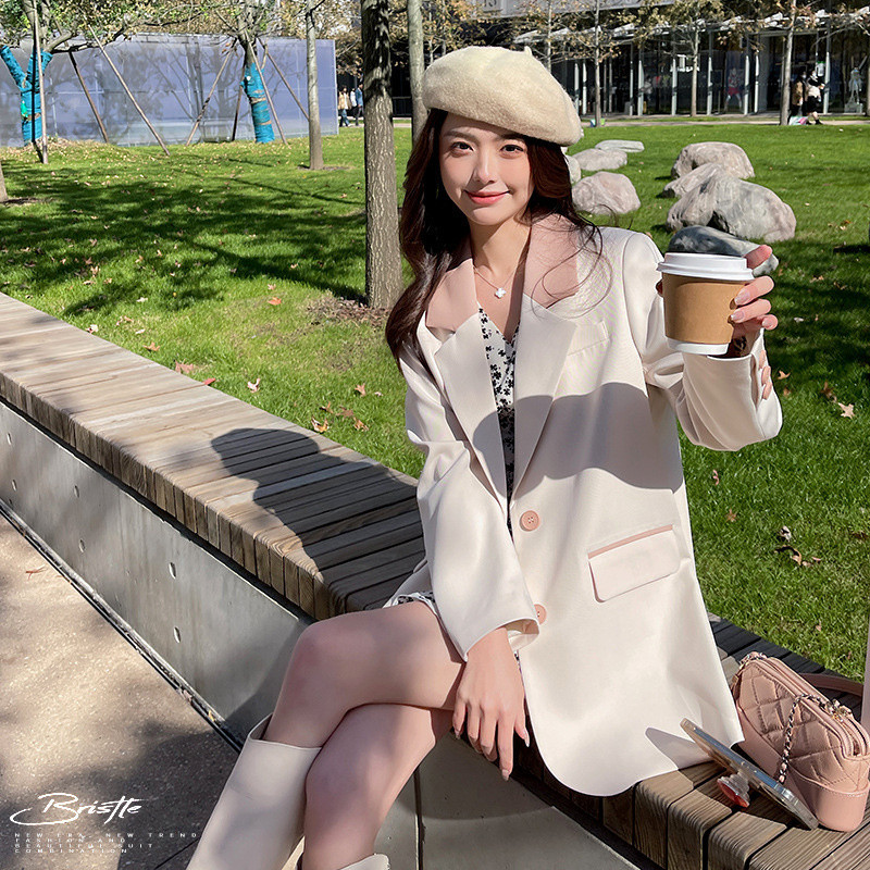2023 New Blazers Γυναικεία Κορεάτικη μονόπλευρη λεπτή φόρμα γυναικεία μόδα Κομψά γυναικεία σακάκια πανωφόρια