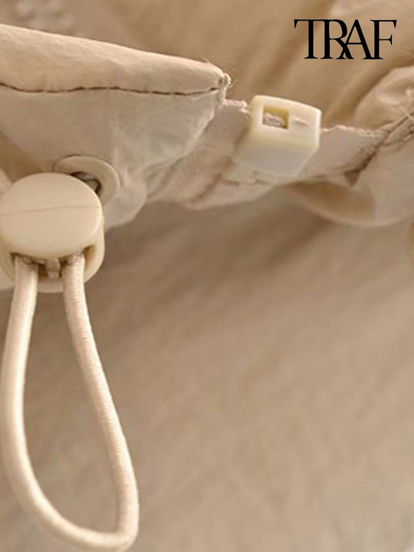 Γυναικείο φερμουάρ TRAF Γυναικείο γιλέκο με μονόχρωμο παλτό Vintage με ρυθμιζόμενο στρίφωμα Γυναικείο γιλέκο Κομψές μπλούζες