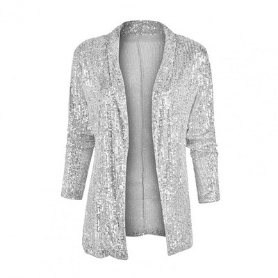 Moodne seksikas litritega jakk naistele, eesmine bleiser, pikkade varrukatega kardigan mantel Bomber jakid Y2K pluusid, klubirõivad