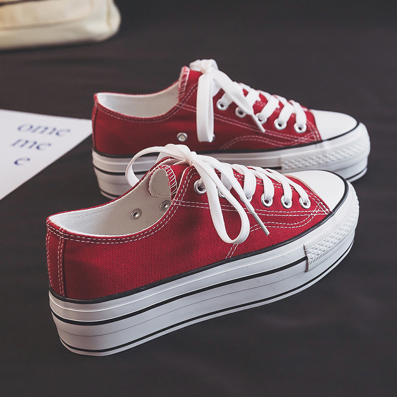 2023 Γυναικεία παπούτσια τένις σε καμβά Πλατφόρμα για γυναικεία βουλκανισμένα μαύρα πάνινα παπούτσια Λευκό τένις Γυναικεία Zapatillas Zapatos De Mujer