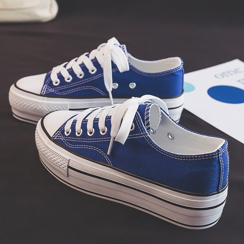 2023 Γυναικεία παπούτσια τένις σε καμβά Πλατφόρμα για γυναικεία βουλκανισμένα μαύρα πάνινα παπούτσια Λευκό τένις Γυναικεία Zapatillas Zapatos De Mujer