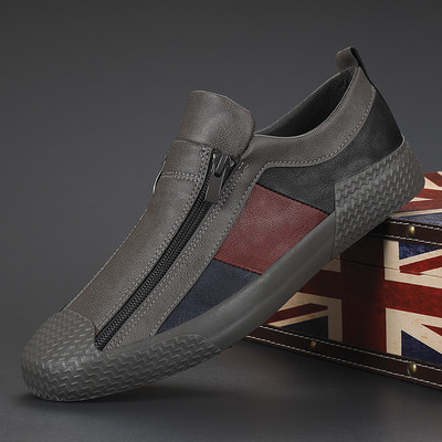 2022 Νέα Μόδα Πράσινα Ανδρικά Βουλκανιζέ Παπούτσια Αναπνεύσιμα Δερμάτινα Μοκασίνια Ανδρικά Αθλητικά Παπούτσια Αθλητικά Σχεδιαστικά Ανδρικά Flats zapatos de hombre