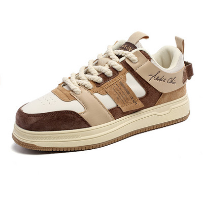 Kevad-sügis Pruunid Tursked meeste vabaajajalatsid Mood Kvaliteetsed Disainertossud Meeste Mugavad meeste tossud