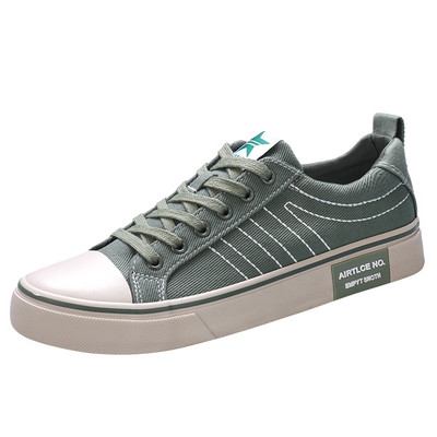 Καυτές εκπτώσεις φθηνά ανδρικά παπούτσια από καμβά Πράσινα καρό Flat παπούτσια Ανδρικά παπούτσια με κορδόνια που αναπνέουν καθημερινά Ανδρικά παπούτσια Espadrilles zapatos hombre