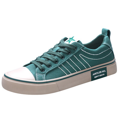 Καυτές εκπτώσεις φθηνά ανδρικά παπούτσια από καμβά Πράσινα καρό Flat παπούτσια Ανδρικά παπούτσια με κορδόνια που αναπνέουν καθημερινά Ανδρικά παπούτσια Espadrilles zapatos hombre