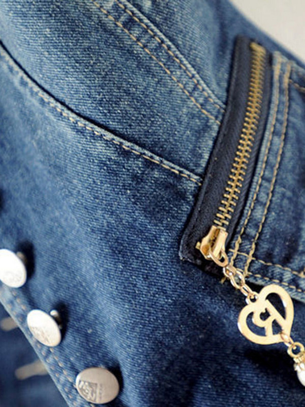 Naiste vabaaja topid Naiste teksariidest vest jakk Kevad-sügis riided Varrukateta lühikesed teksad Vestid Üherealine 5XL