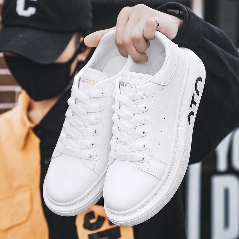 2023. aasta kevadsuvi sinised meeste paksud kingad, hingavad kerged nahast tossud, meeste rula-mood vabaajajalatsid meestele