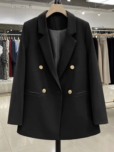 Φθινοπωρινά χειμωνιάτικα ρούχα Γυναικεία 2023 Νέα Μόδα Παλτό Μπουφάν Κορεάτικα Γυναικεία Μακρυμάνικα Μπλουζάκια Μπουφάν Office Lady Blazers Streetwear