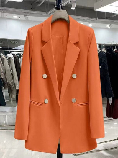 Φθινοπωρινά χειμωνιάτικα ρούχα Γυναικεία 2023 Νέα Μόδα Παλτό Μπουφάν Κορεάτικα Γυναικεία Μακρυμάνικα Μπλουζάκια Μπουφάν Office Lady Blazers Streetwear