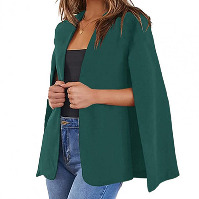 Šal ovratnik s podijeljenim rukavima, ogrtač, sako, ogrtač, nova ženska proljetna jednobojna odijela, jakna, kaput