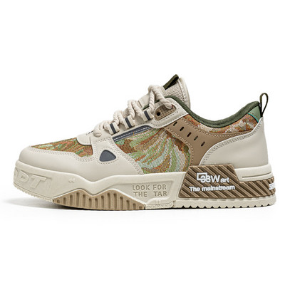 Plave muške debele cipele s modnim printom Mrežaste prozračne ležerne tenisice za muškarce Neklizajuće dizajnerske cipele Muške zapatilla hombre