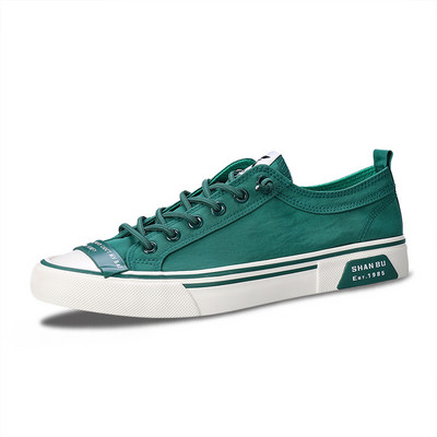 Kevadsuvi Klassikalised rohelised vulkaniseeritud tossud Meeste Hingavad lamedad Meeste Espadrillid Kingad Kerged madala lõikega vabaajajalatsid Meeste
