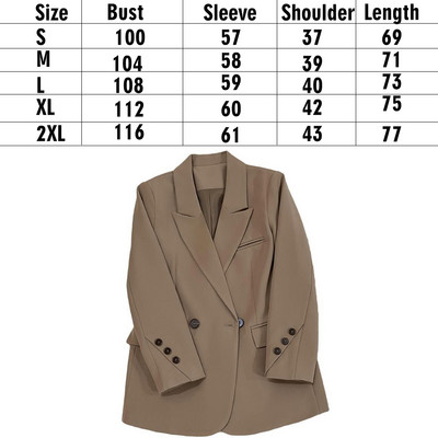 Κορεάτικο γυναικείο σακάκι oversize μαύρο παλτό blazer γυναικεία κομψά εξωτερικά ενδύματα πολυτελείας Κομψό γυναικείο σχεδιαστή κοστούμι γραφείου Overfit