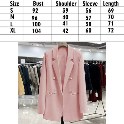 Κορεάτικο γυναικείο σακάκι oversize μαύρο παλτό blazer γυναικεία κομψά εξωτερικά ενδύματα πολυτελείας Κομψό γυναικείο σχεδιαστή κοστούμι γραφείου Overfit